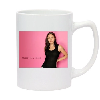 Angelina Jolie 14oz White Statesman Mug