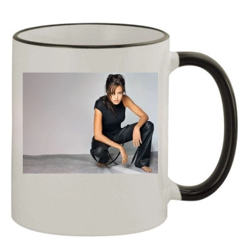 Angelina Jolie 11oz Colored Rim & Handle Mug