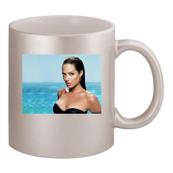 Angelina Jolie 11oz Metallic Silver Mug