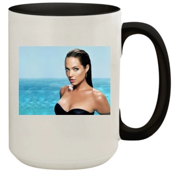 Angelina Jolie 15oz Colored Inner & Handle Mug