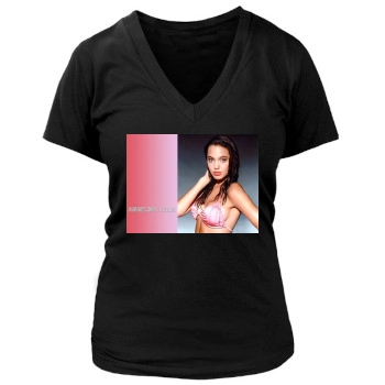 Angelina Jolie Women's Deep V-Neck TShirt