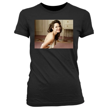 Angelina Jolie Women's Junior Cut Crewneck T-Shirt