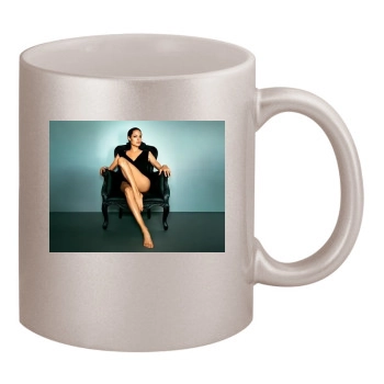 Angelina Jolie 11oz Metallic Silver Mug