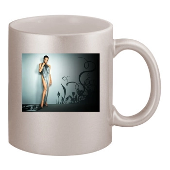 Angelina Jolie 11oz Metallic Silver Mug