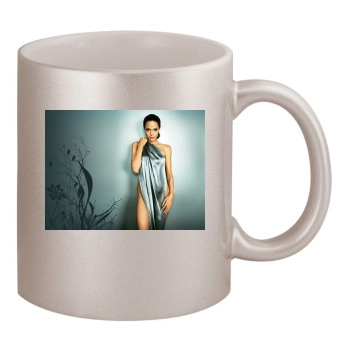 Angelina Jolie 11oz Metallic Silver Mug