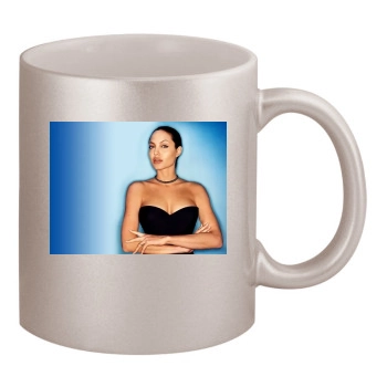 Angelina Jolie 11oz Metallic Silver Mug