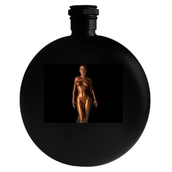 Angelina Jolie Round Flask