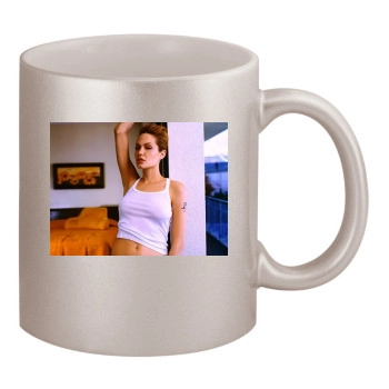 Angelina Jolie 11oz Metallic Silver Mug