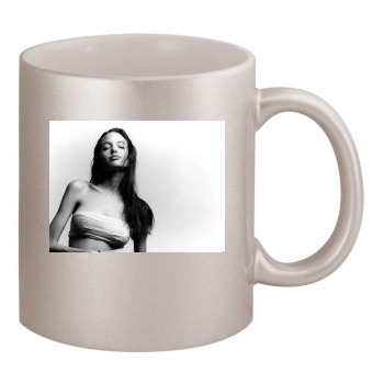 Angelina Jolie 11oz Metallic Silver Mug