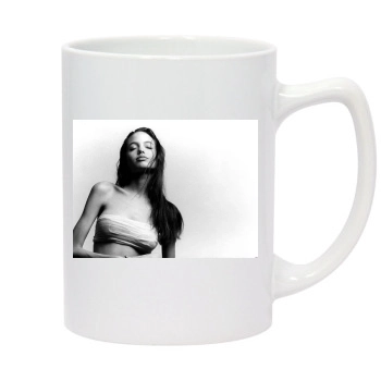 Angelina Jolie 14oz White Statesman Mug