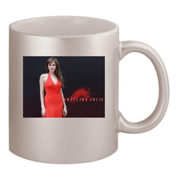 Angelina Jolie 11oz Metallic Silver Mug