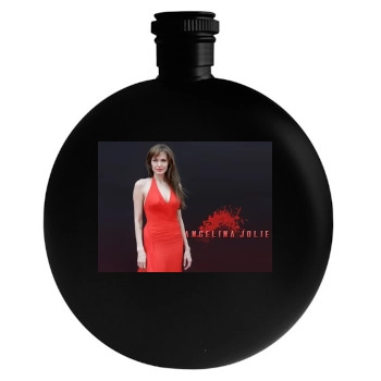 Angelina Jolie Round Flask