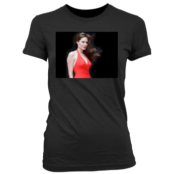 Angelina Jolie Women's Junior Cut Crewneck T-Shirt