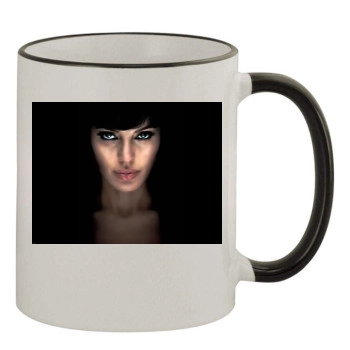 Angelina Jolie 11oz Colored Rim & Handle Mug