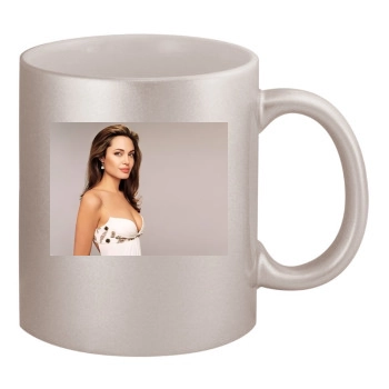 Angelina Jolie 11oz Metallic Silver Mug