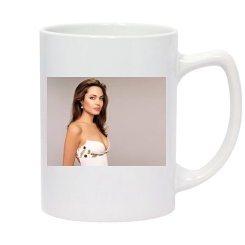 Angelina Jolie 14oz White Statesman Mug