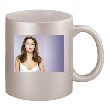 Angelina Jolie 11oz Metallic Silver Mug