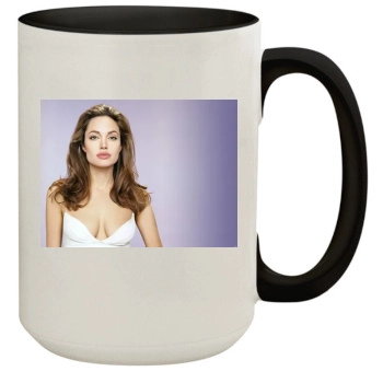 Angelina Jolie 15oz Colored Inner & Handle Mug