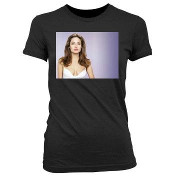 Angelina Jolie Women's Junior Cut Crewneck T-Shirt