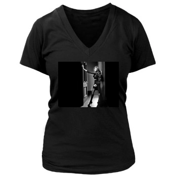 Angelina Jolie Women's Deep V-Neck TShirt