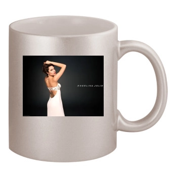 Angelina Jolie 11oz Metallic Silver Mug