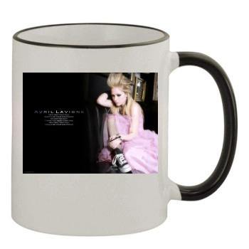 Avril Lavigne 11oz Colored Rim & Handle Mug