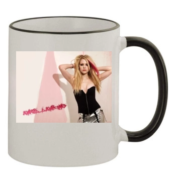 Avril Lavigne 11oz Colored Rim & Handle Mug