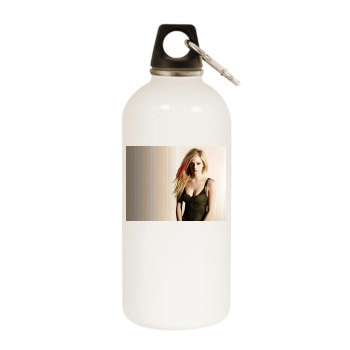 Avril Lavigne White Water Bottle With Carabiner