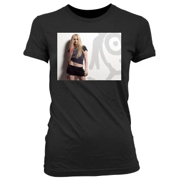 Avril Lavigne Women's Junior Cut Crewneck T-Shirt