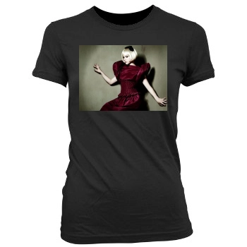 Avril Lavigne Women's Junior Cut Crewneck T-Shirt