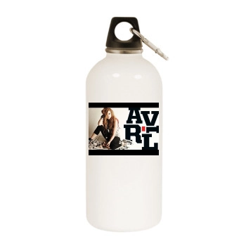 Avril Lavigne White Water Bottle With Carabiner