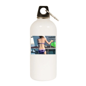 Avril Lavigne White Water Bottle With Carabiner