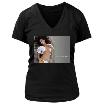 Bar Refaeli Women's Deep V-Neck TShirt