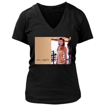 Bar Refaeli Women's Deep V-Neck TShirt