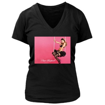 Bar Refaeli Women's Deep V-Neck TShirt