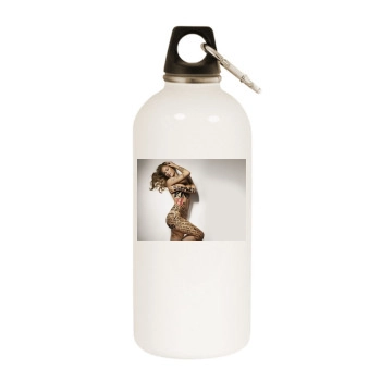 Bar Refaeli White Water Bottle With Carabiner