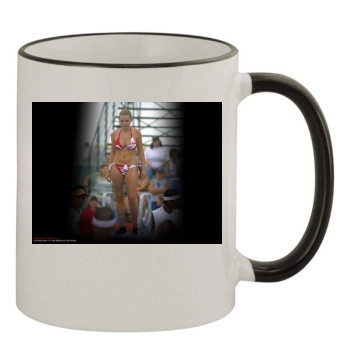 Beverley Mitchell 11oz Colored Rim & Handle Mug