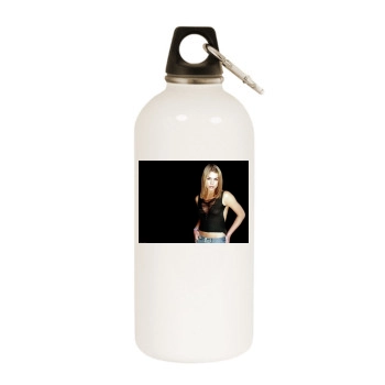 Billie Piper White Water Bottle With Carabiner