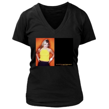 Billie Piper Women's Deep V-Neck TShirt