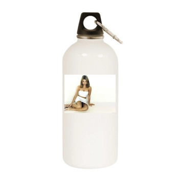 Billie Piper White Water Bottle With Carabiner