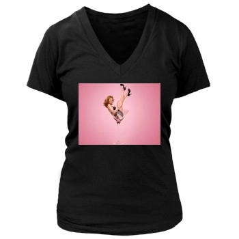 Billie Piper Women's Deep V-Neck TShirt