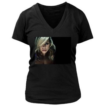 Billie Piper Women's Deep V-Neck TShirt