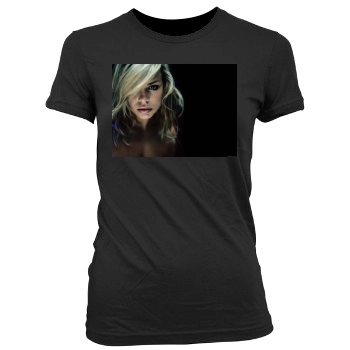 Billie Piper Women's Junior Cut Crewneck T-Shirt