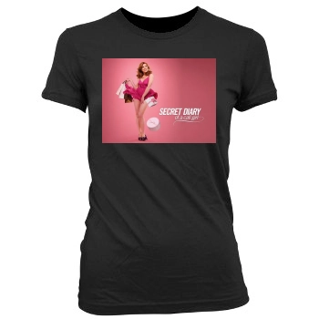 Billie Piper Women's Junior Cut Crewneck T-Shirt