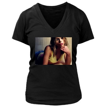 Billie Piper Women's Deep V-Neck TShirt