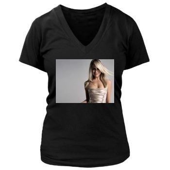 Billie Piper Women's Deep V-Neck TShirt