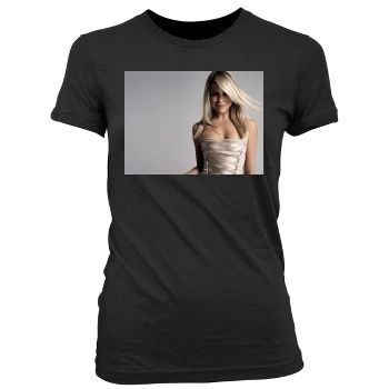 Billie Piper Women's Junior Cut Crewneck T-Shirt