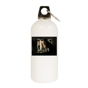 Billie Piper White Water Bottle With Carabiner