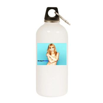 Bridget Fonda White Water Bottle With Carabiner