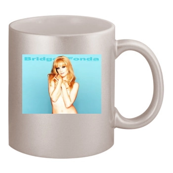 Bridget Fonda 11oz Metallic Silver Mug